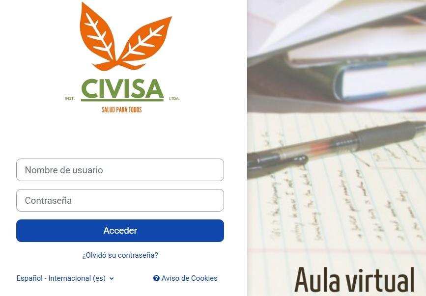 acceso a página para Aula Virtual Instituto CIVISA